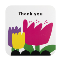 Front view of Thank You card
