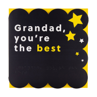 Front view of Grandad special day card