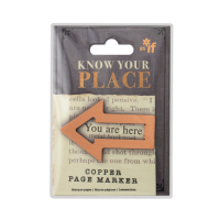 Know your place page marker in packaging