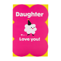Front view of Daughter birthday card