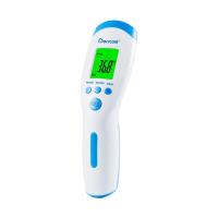front view of thermometer against a white background