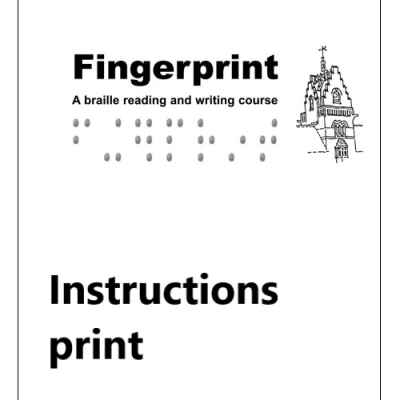 Fingerprint instructions in print front cover