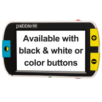 Large font displayed on screen of the Pebble HD 4.3 Inch magnifier