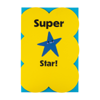 Front view of Super Star! Card