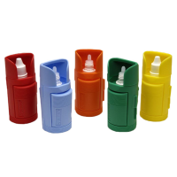 Five eye-drop dispensers multi colour 
