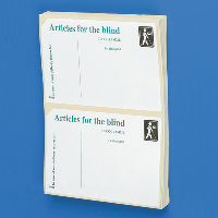 Articles for the Blind postage labels