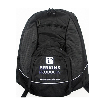 Perkins backpack against a white background