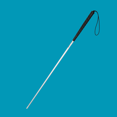 Aluminium rigid long cane with a pencil tip