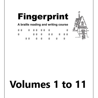 Front cover for fingerprint braille course - volumes 1 to 11