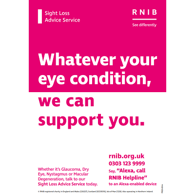 Image showing a promotional poster for RNIB SLAS