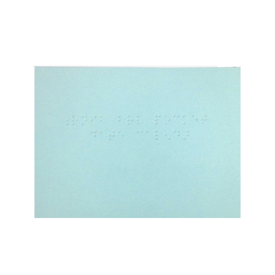 Braille pocket date calendar 2025