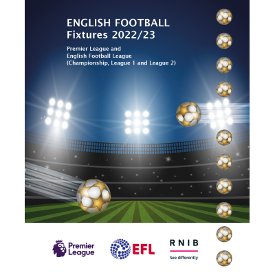 English Football Fixtures 2022-23 front cover