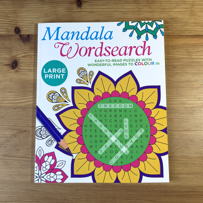 Front cover of Large print Mandala Wordsearch