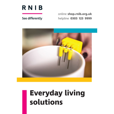 Front cover of the everyday living solutions booklet 