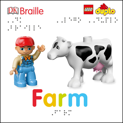 DK Braille Book Lego Duplo Farm front cover