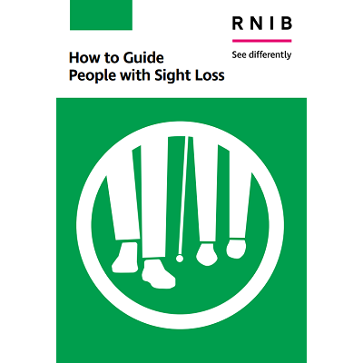 How to guide people with sight loss booklet front cover
