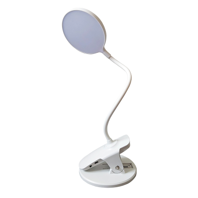Lamp in upright position against a white background