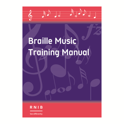 Braille Music Training Manual cover
