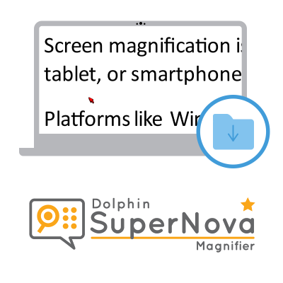 SuperNova magnifier artwork and visualisation