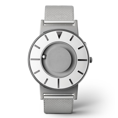  Face on of a stylish tactile watch 