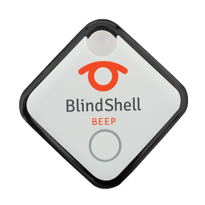 Image shows BlindShell beep pack of one on a white background