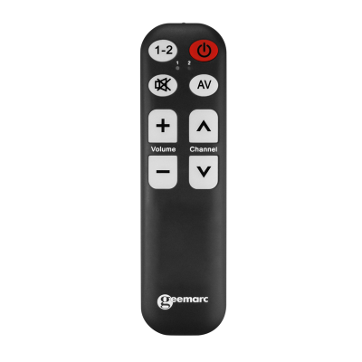 Front view of the remote control