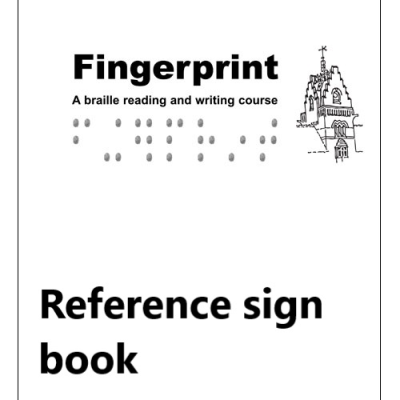 Front cover for fingerprint reference book vol 10 UEB (MTO)