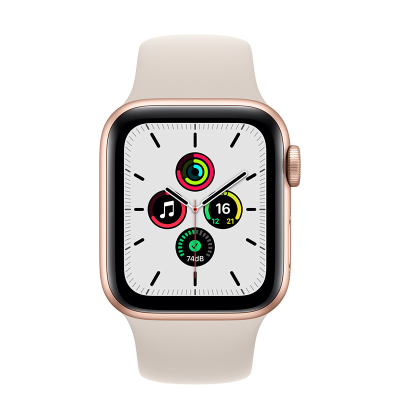 Front view of face of Apple watch