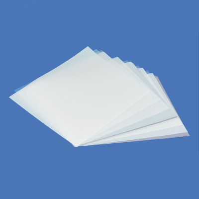 Sheets of plastic embossing film
