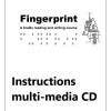 Front case for fingerprint instructional text multimedia CD