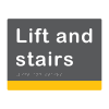 Bespoke accessible sign showing where lifts are located