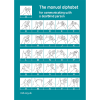 Front page of deafblind manual alphabet card