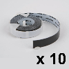 A roll of 12mm black braille labelling tape - sold in packs of 10