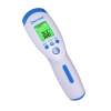 Angled view of thermometer against a white background