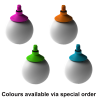 threaded rolling ball tips in special order colours: Blue, Green, Orange, Pink