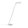 Desk lamp in extended position against a white background
