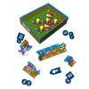 Game pieces and box for Mow Access braille game