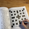 Sample page from extra large print crossword book