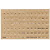 Keyboard stickers with braille markings