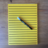 RNIB A4 Yellow writing pad with pen