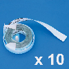 A roll of 12mm clear braille labelling tape  - sold in packs of 10