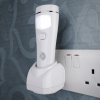 NiteSafe safety sensor nightlight & torch plugged in to a wall socket