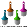 hook-style roller marshmallow tip with special order hilite colours: pink, blue, orange and green