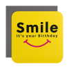 Smile birthday card with envelope