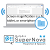 Artwork and visualisation for SuperNova Magnifier & Speech software