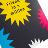 Showing braille on Friend in a million card