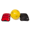 Blind Football start up kit including masks and ball against a white background