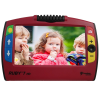 Ruby 7 HD PivotCam portable video magnifier with a picture of three small children on the screen