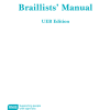 Front cover of the Braillists' manual for Unified English Braille (UEB), 2016 edition.