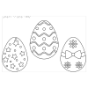 Image of Easter eggs from Tactile colouring pack – spring